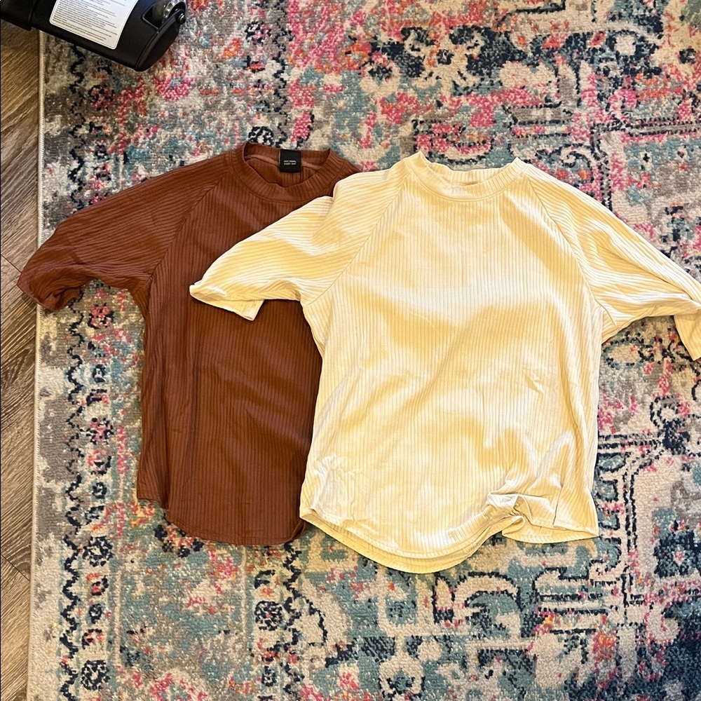 Bundle – REI Co-op Ribbed Tops (2) – Size Large